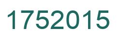 Number 1752015 green image