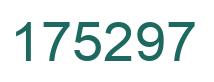 Number 175297 green image