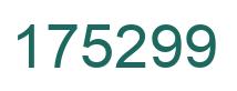Number 175299 green image