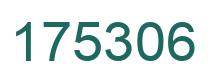 Number 175306 green image