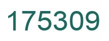 Number 175309 green image