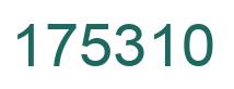 Number 175310 green image