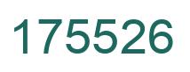 Number 175526 green image