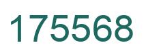 Number 175568 green image