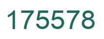 Number 175578 green image