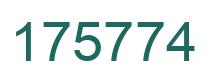 Número 175774 imagen verde