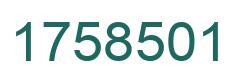 Number 1758501 green image