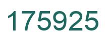 Número 175925 imagen verde