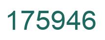 Number 175946 green image