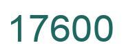 Número 17600 imagen verde