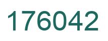Number 176042 green image