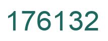 Number 176132 green image