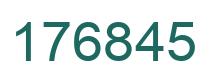 Number 176845 green image