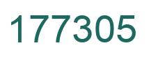 Number 177305 green image