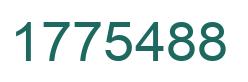 Número 1775488 imagen verde