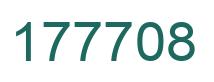 Number 177708 green image