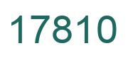 Number 17810 green image