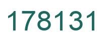 Number 178131 green image