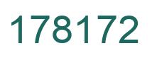 Number 178172 green image