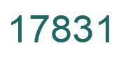 Número 17831 imagen verde