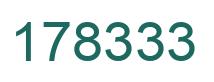 Number 178333 green image