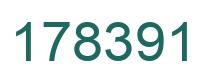 Number 178391 green image