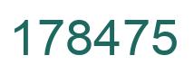 Número 178475 imagen verde