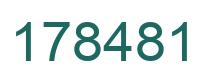 Número 178481 imagen verde