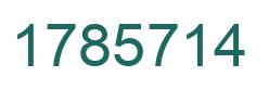 Número 1785714 imagen verde