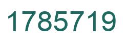 Número 1785719 imagen verde