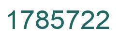 Número 1785722 imagen verde