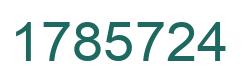 Número 1785724 imagen verde