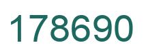Number 178690 green image