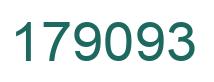 Number 179093 green image