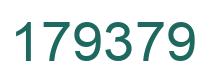 Number 179379 green image