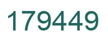 Number 179449 green image