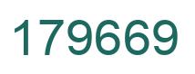 Number 179669 green image