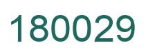 Number 180029 green image