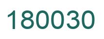 Number 180030 green image