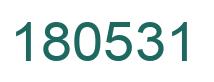 Número 180531 imagen verde