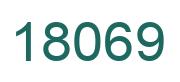 Number 18069 green image