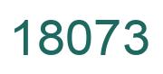 Number 18073 green image