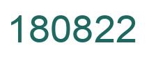 Number 180822 green image