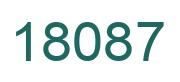 Number 18087 green image