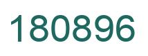 Number 180896 green image
