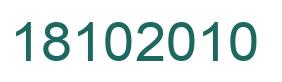 Número 18102010 imagen verde