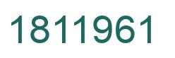 Número 1811961 imagen verde