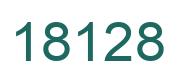 Number 18128 green image