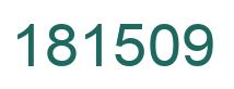 Número 181509 imagen verde