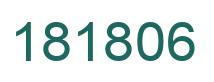 Number 181806 green image